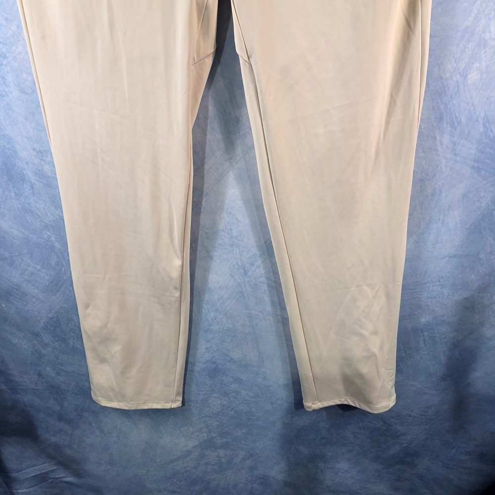 Johnnie-O Mens Performance Golf Pants Stone Beige 36x30 Stretch Trousers NEW - Picture 3 of 9